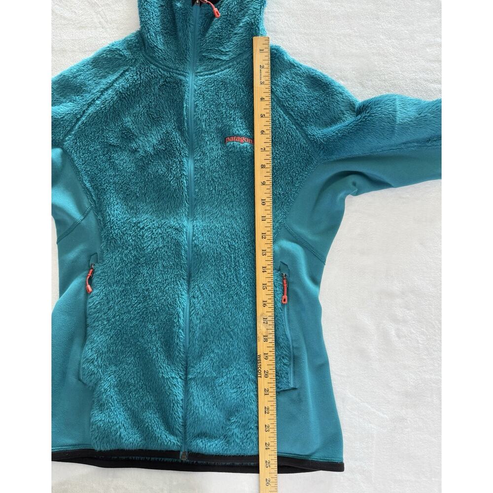 Patagonia Women's R3 Hi-Loft Hoodie Fleece Jacket Turquoise Size M Full Zip - Picture 14 of 16
